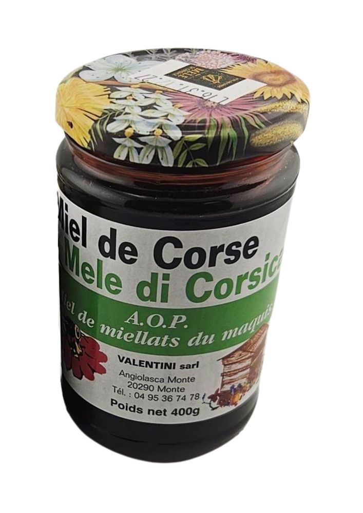 Miel de maquis de printemps AOP Valentini – 400 g.