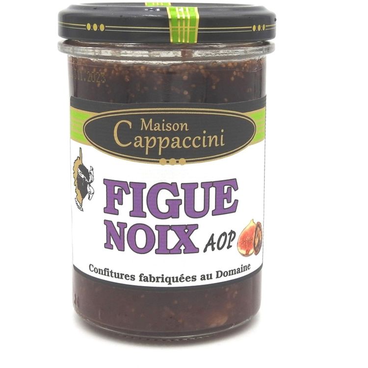 Confiture figue et noix AOP Cappaccini – 240 g.