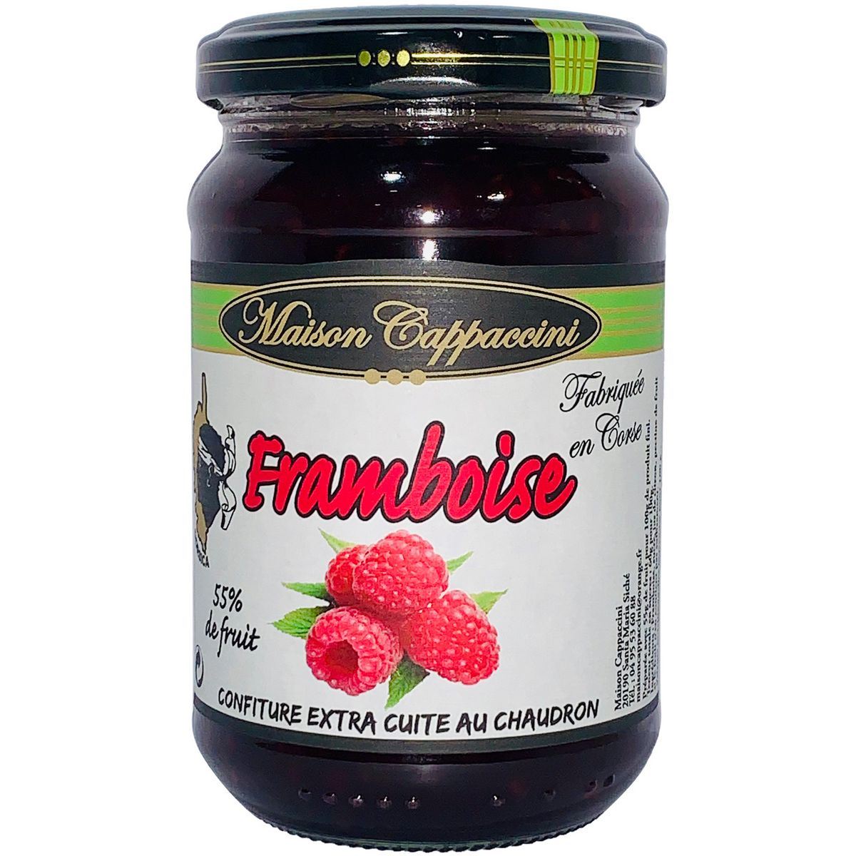 Confiture de framboise Cappaccini – 240 g.