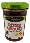 Confiture pêche, abricot et miel Cappaccini – 240 g.