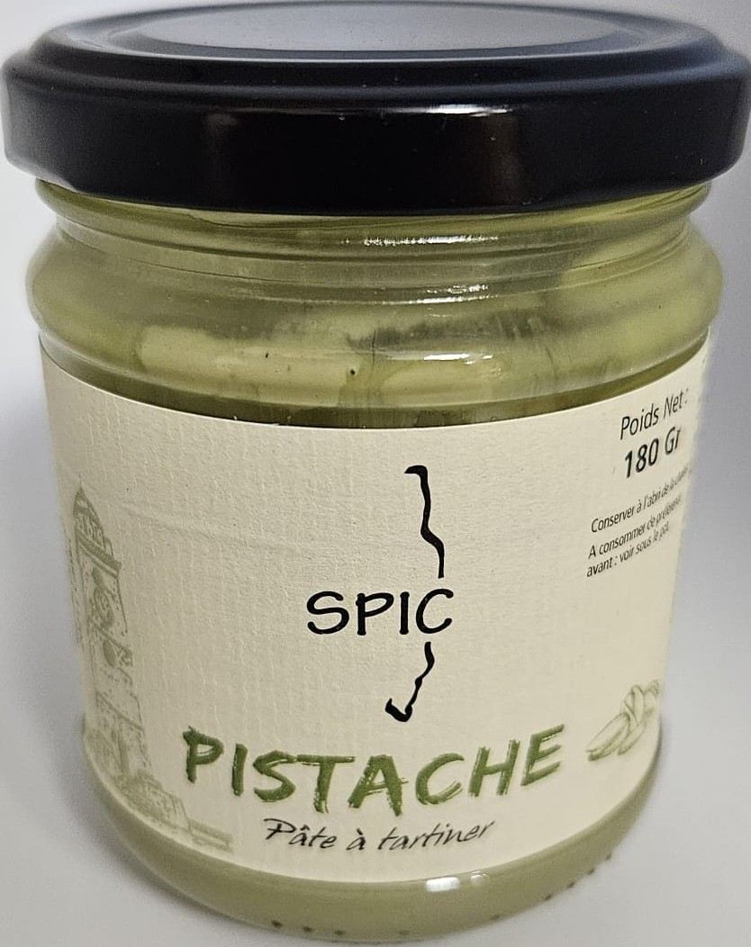 Pâte à tartiner pistache SPIC – 180 g.