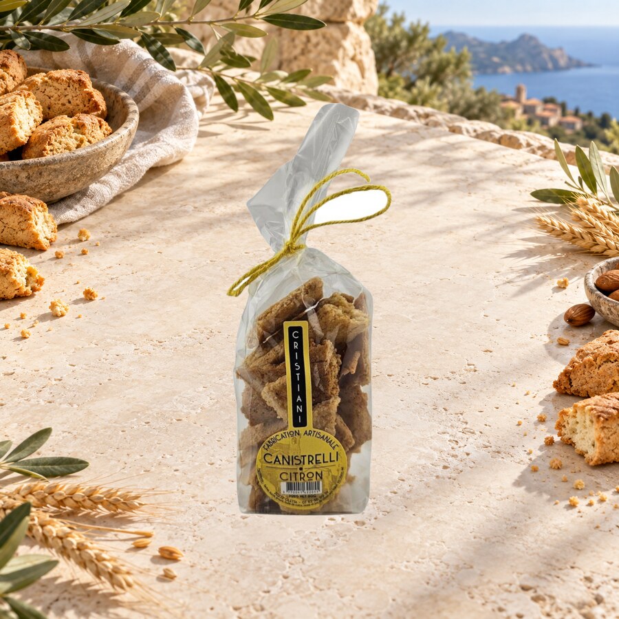 Canistrelli au citron – 80 g.